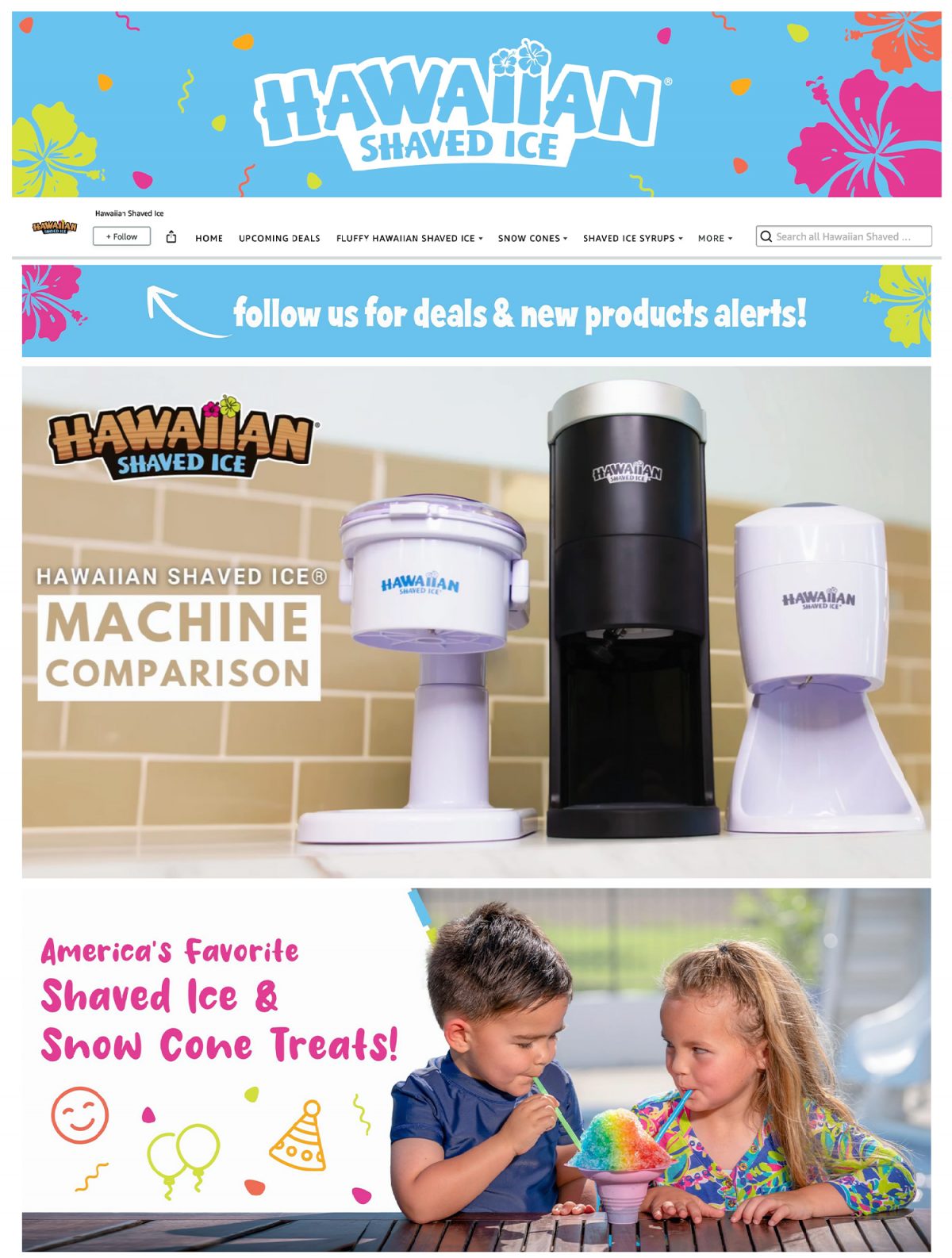 Amazon Storefront for Hawaiian Shaved Ice